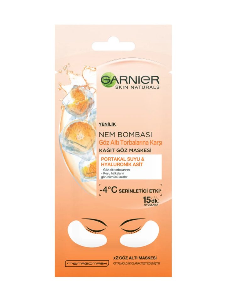 Garnier Nem Bombası Göz Altı Torbalarına Karşı Kağıt Göz Maskesi