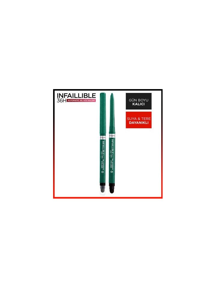 Loreal Paris Infaillable Automatic Gel Jel Eyeliner Emerald Green