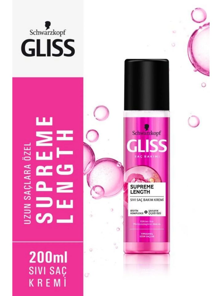 Gliss Supreme Lenght Sıvı Saç Kremi 200 Ml