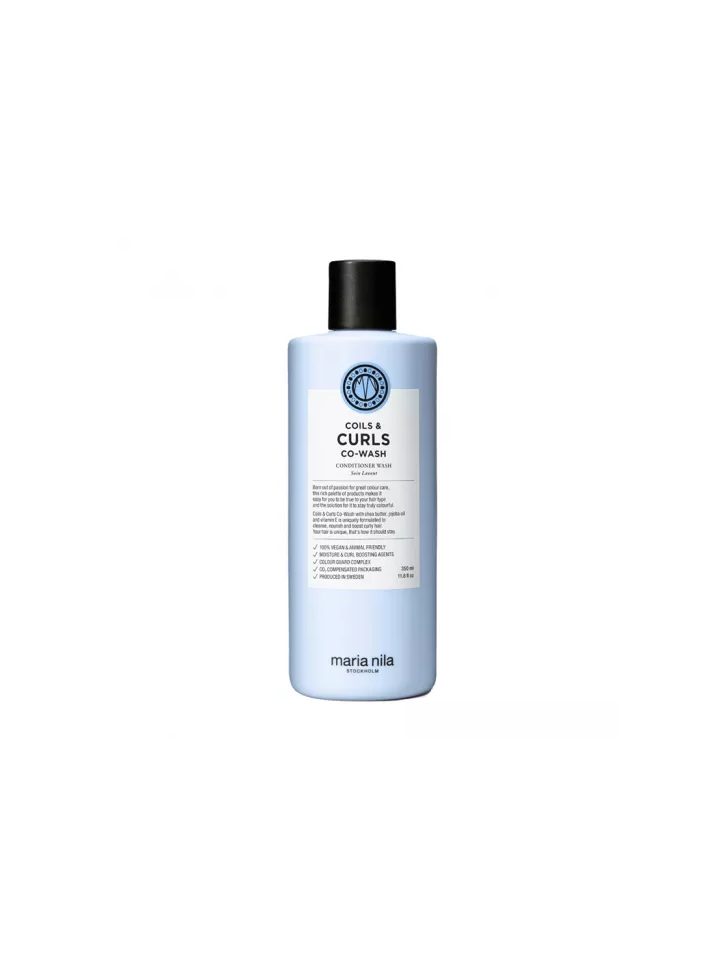Maria Nila Coils & Curls Co-Wash Kıvırcık ve Dalgalı Saçlar İçin Bukle Belirginleştirici Temizleme Kremi 350ml