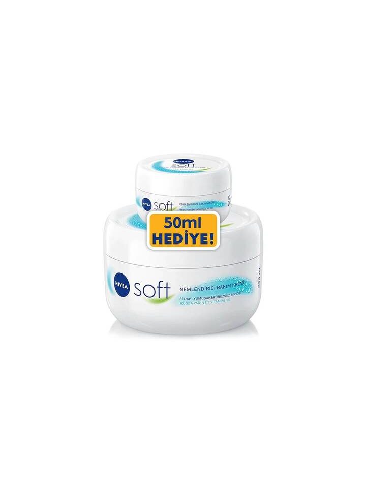 Nivea Soft El Yüz Vücut Nemlendirici Bakım Kremi 200 Ml Set