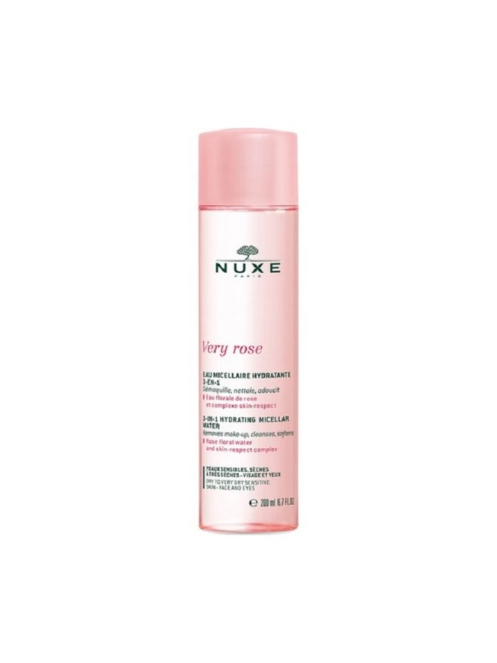 Nuxe Very Rose 3 in 1 Kuru Ciltler İçin Nemlendirici Temizleme Suyu 200 ml
