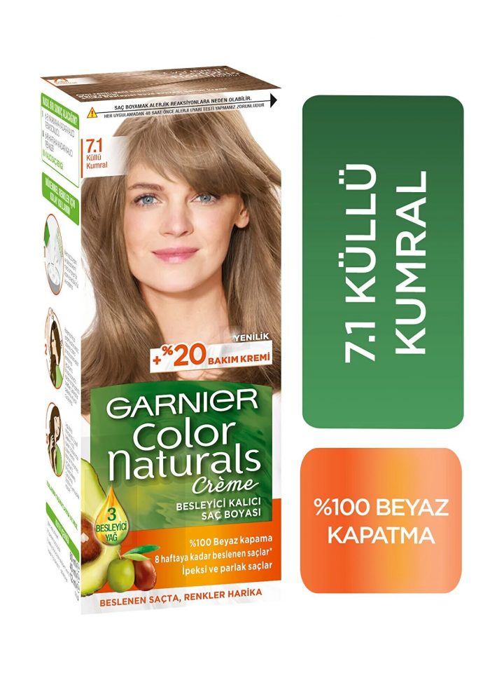 Garnier Color Naturals Saç Boyası 7.1 Küllü Kumral