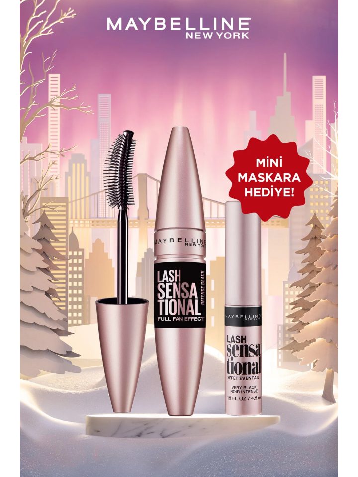 Lash Sensational 6 Adet Su Geçirmez Maskara Makyaj Kutulu Set