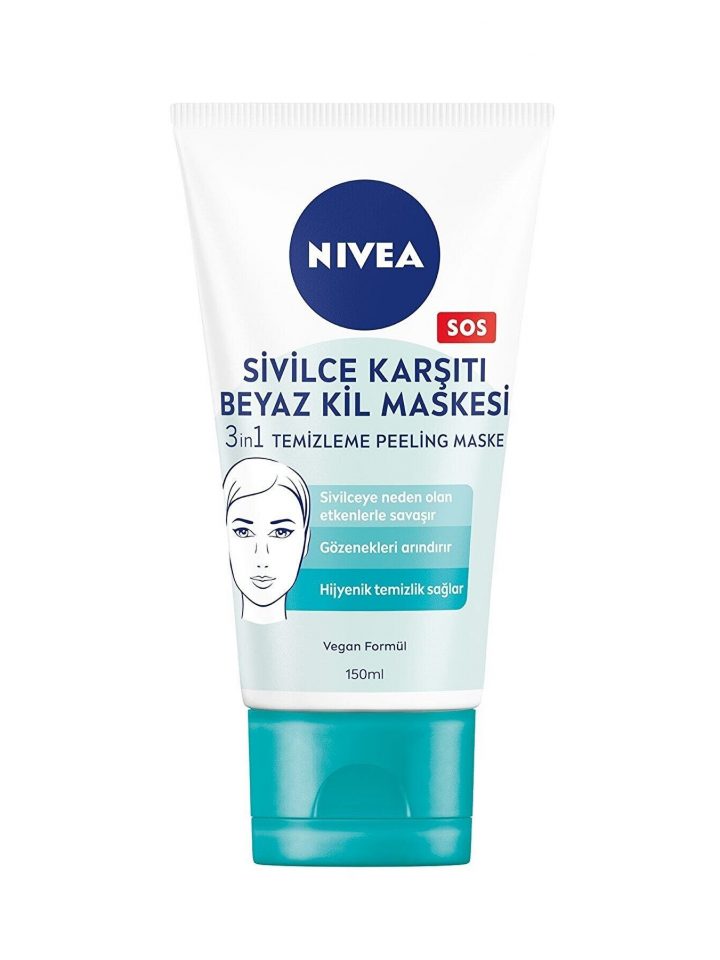 Nivea Sivilce Karşıtı 3in1 Beyaz Kil Maskesi 150ml