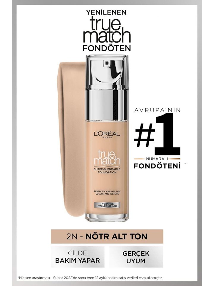 Loreal Paris True Match No 2 N Vanilla Fondöten