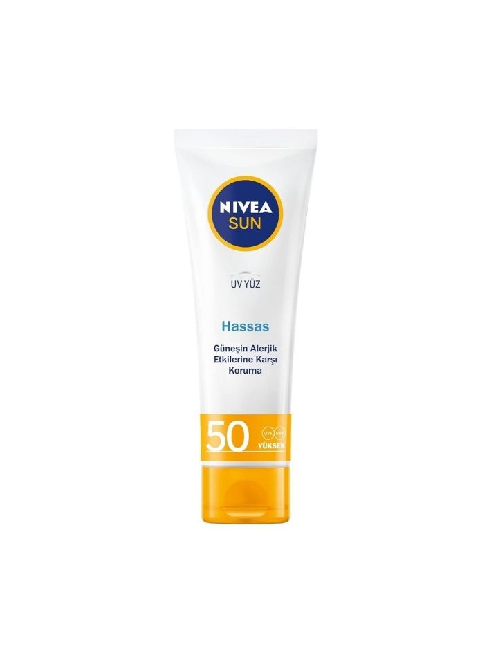 Nivea Sun Hassas Yatıştırıcı Spf50 Güneş Koruyucu Yüz Kremi 50 Ml