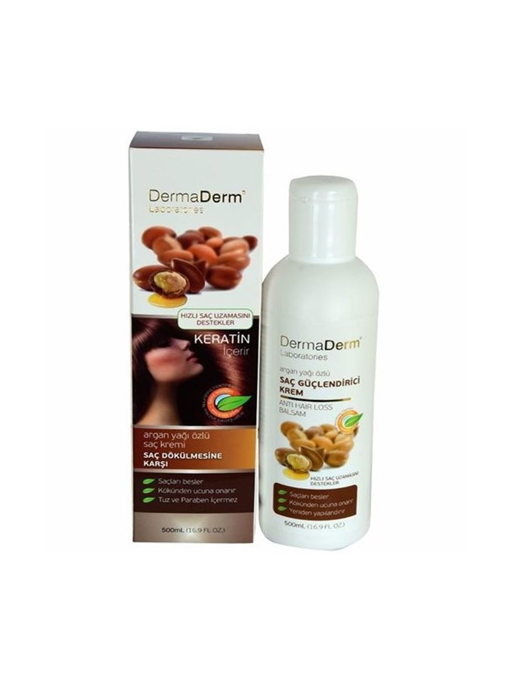 Dermaderm Argan Yağı Özlü Saç Bakım Kremi 500 ML