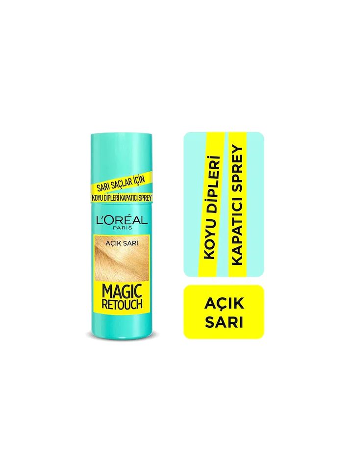 Loreal Magıc Retouch AE75  9 3 Beyaz Kapatıcı Sprey Açık Sarı